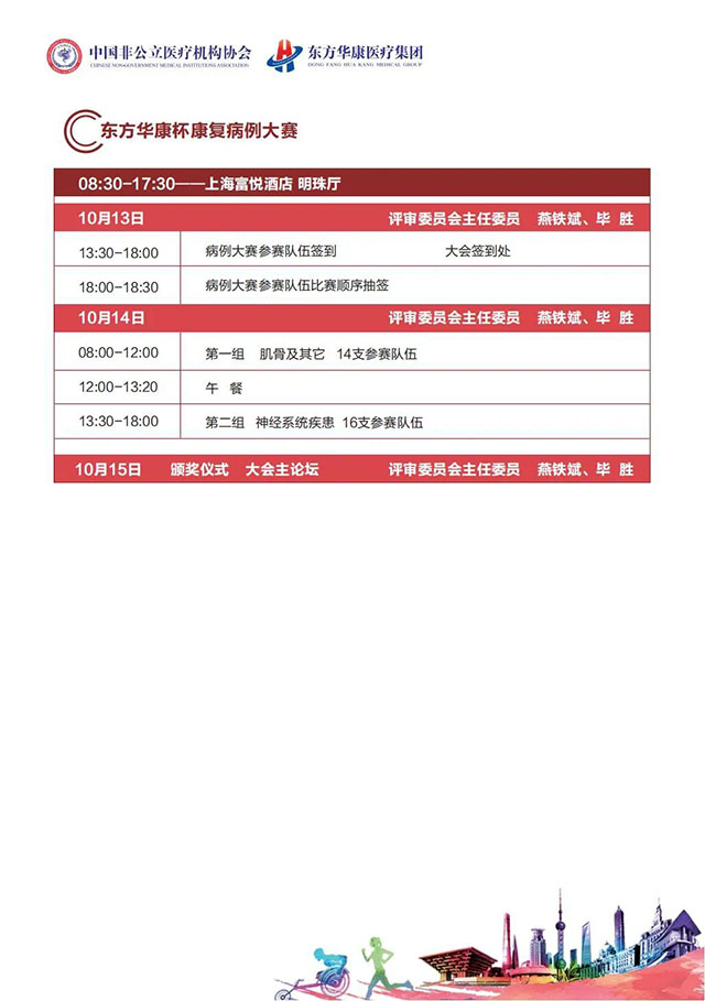 2021·CNMIA康复大会日程-东方华康杯康复病例大赛